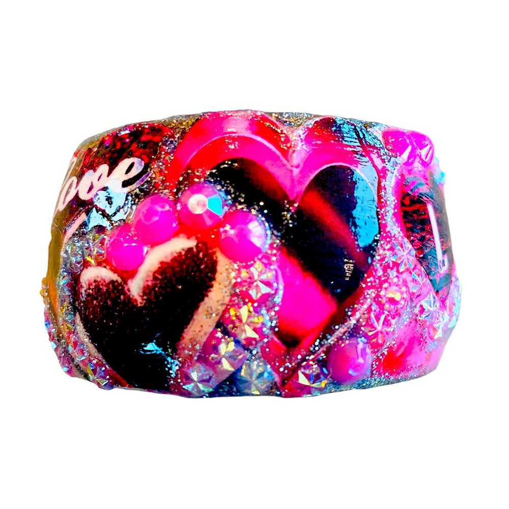 Love Cuff Bracelet/Art/Love/Valentines Day/Anniversary Gift/Gift For Her/Heart